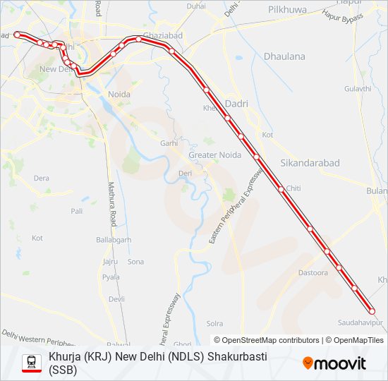 Shakur Basti Delhi Map Emu 64113 Route: Schedules, Stops & Maps - Shakurbasti (Ssb) (Updated)