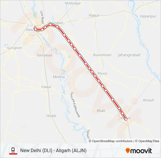 EMU 64114 Train Line Map