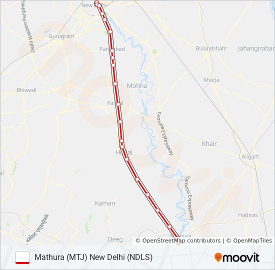 emu 64905 Route Schedules Stops Maps New Delhi Ndls Updated