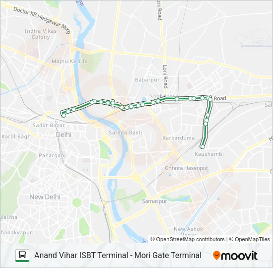 221 Bus Line Map