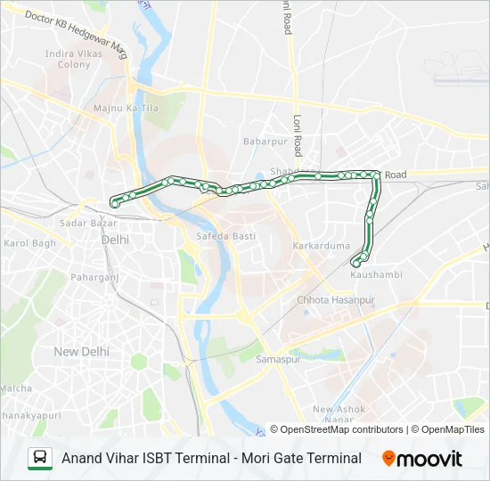 221 Bus Line Map