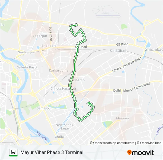 MC-341 Bus Line Map
