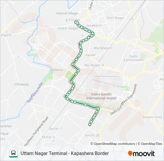 718 Bus Line Map