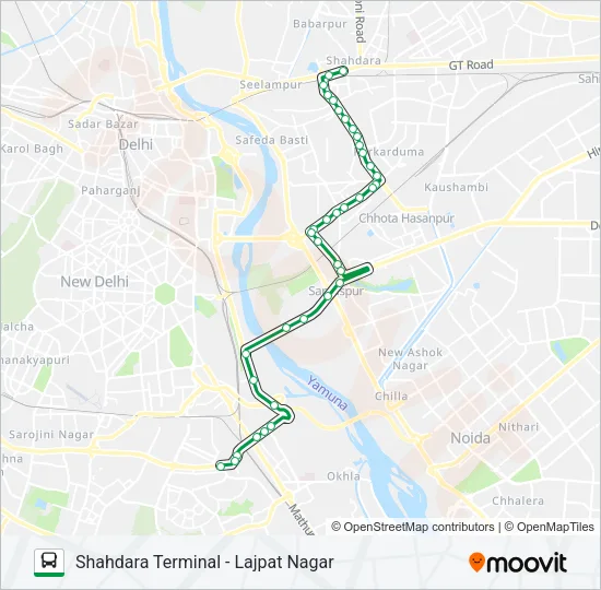 702 Bus Line Map