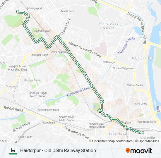 127 bus Line Map