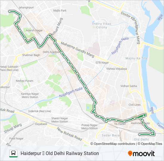 127 bus Line Map