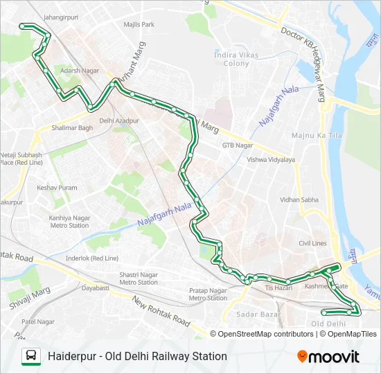 127 Bus Line Map
