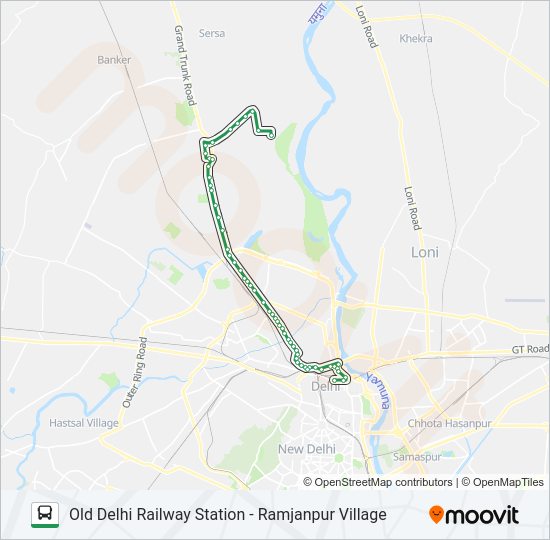 17 bus Line Map