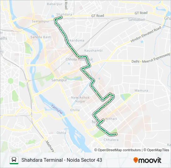 319 Bus Line Map