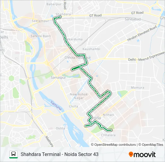 319 Bus Line Map