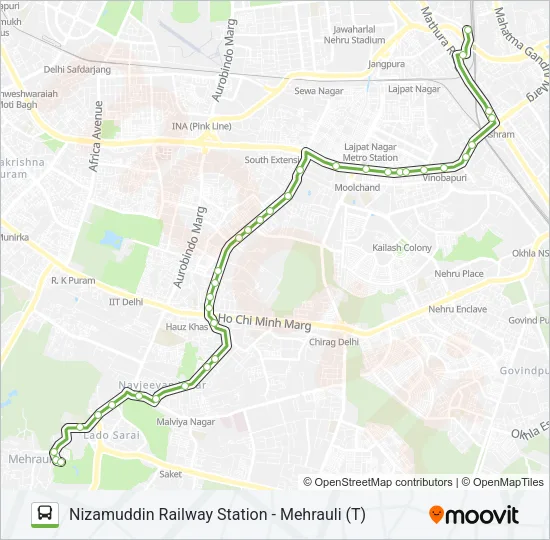 413 Bus Line Map