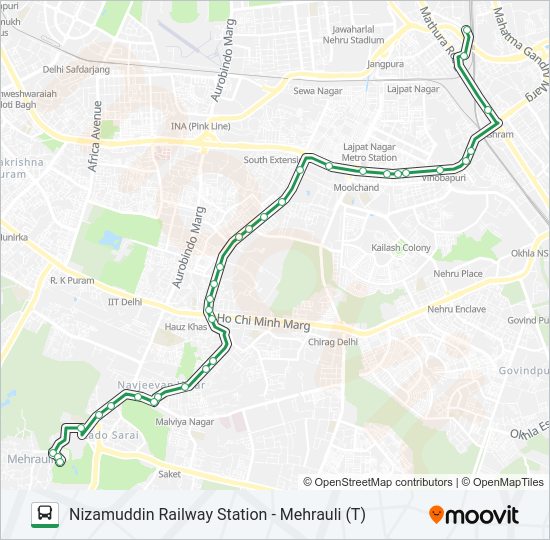 413 bus Line Map