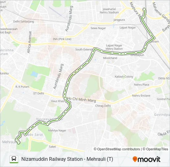 413 Bus Line Map