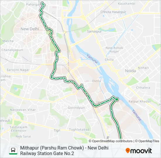 451A Bus Line Map