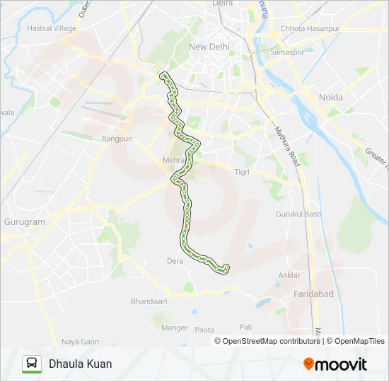523 Bus Line Map