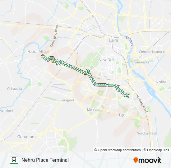 724 Bus Line Map