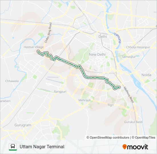 724 Bus Line Map