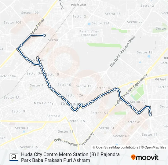126 Bus Line Map