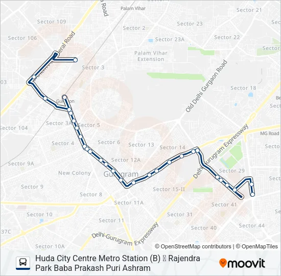 126 Bus Line Map