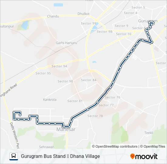 234 Bus Line Map
