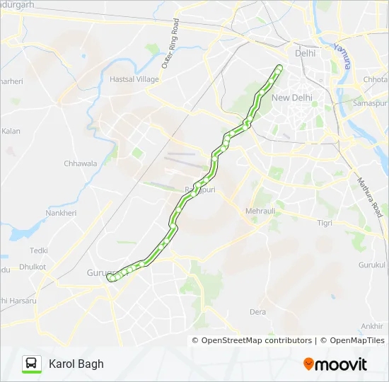 Delhi Dtc Bus Route Map Dtc-Ncr Bus Route Map - Karol Bagh