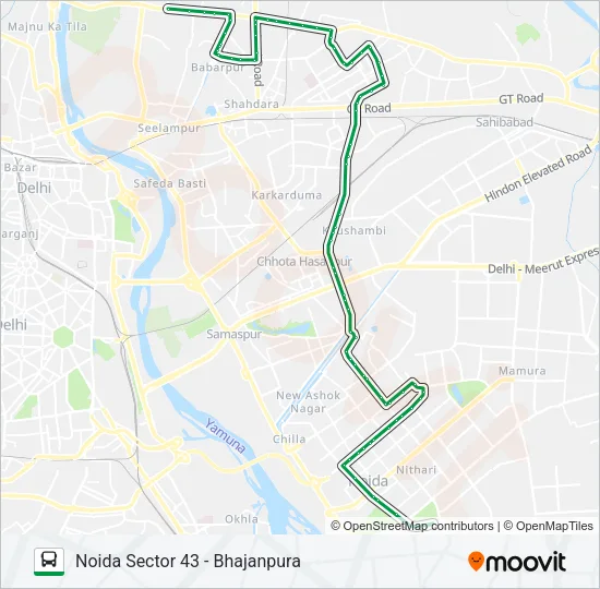 33 Bus Line Map