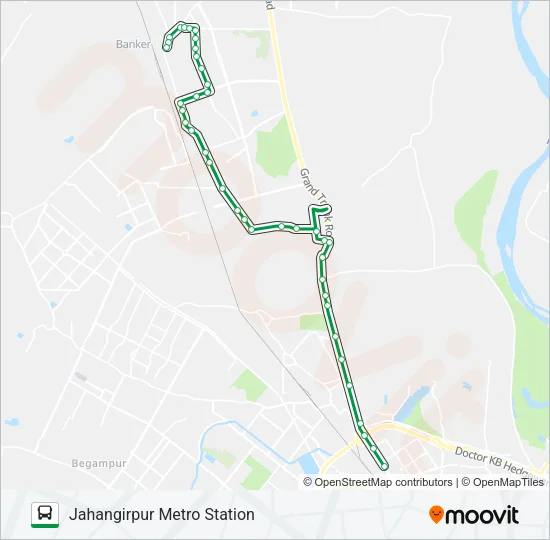 135 Bus Line Map