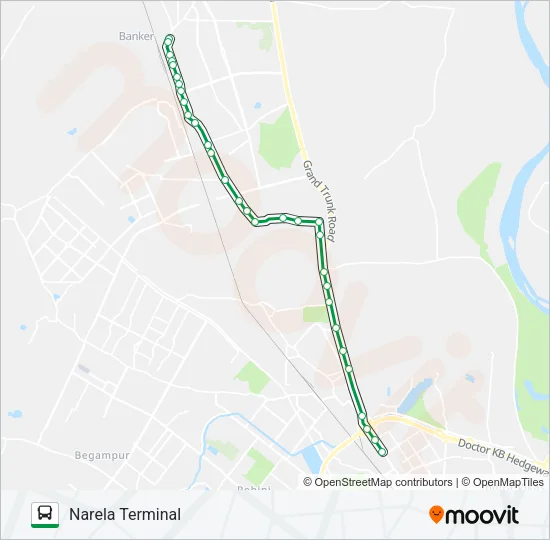 135 Bus Line Map
