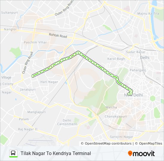 Subhash Nagar Delhi Map 810 Route: Schedules, Stops & Maps - Kendriya Terminal (Updated)