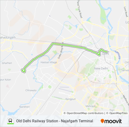 923 Route Schedules, Stops & Maps Najafgarh Terminal (Updated)