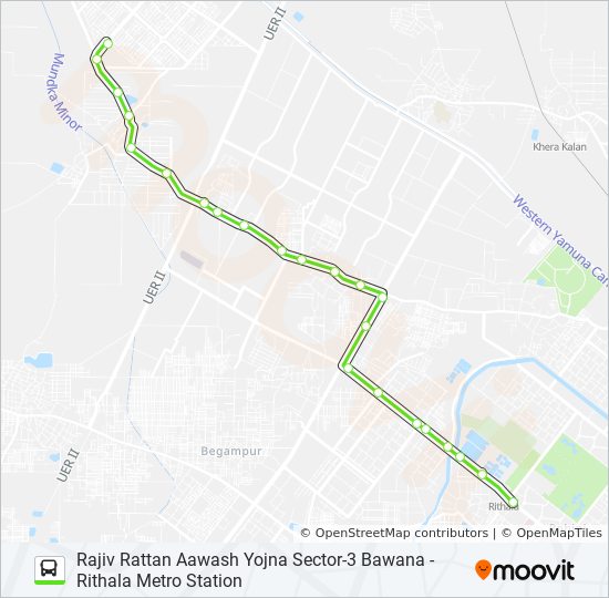 Rithala Metro Station Route 990B Route: Schedules, Stops & Maps - Rithala Metro Station (Updated)