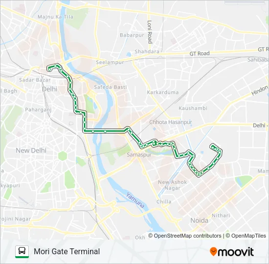 348 Bus Line Map