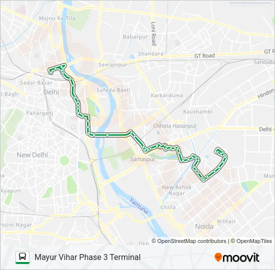 348 Bus Line Map