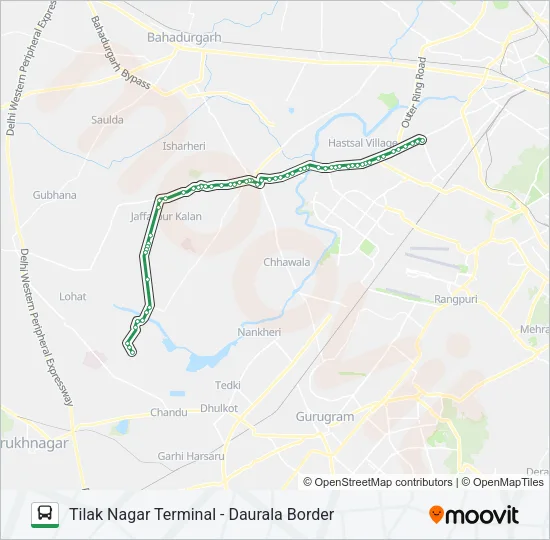 827 Bus Line Map