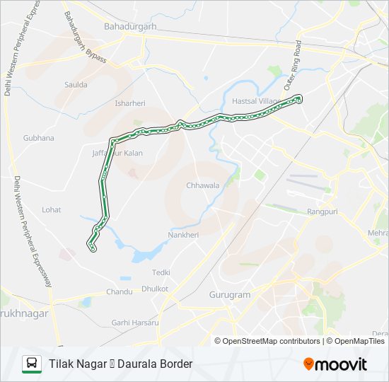 827 bus Line Map