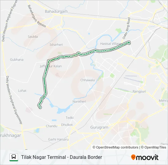 827 Bus Line Map