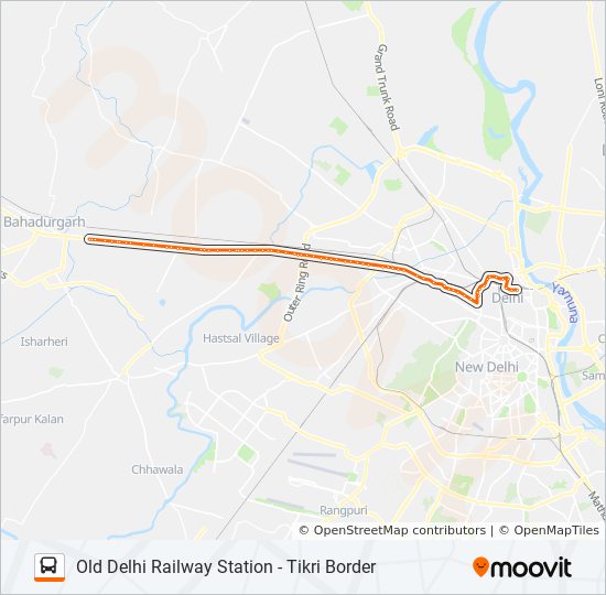 Tikri Border Delhi Map 926 Route: Schedules, Stops & Maps - Old Delhi Railway Station (Updated)