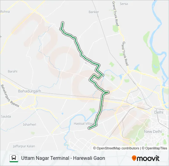 972 Bus Line Map