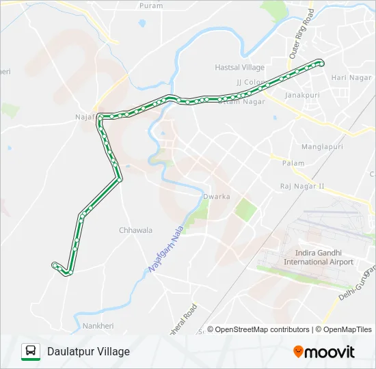 845 Bus Line Map