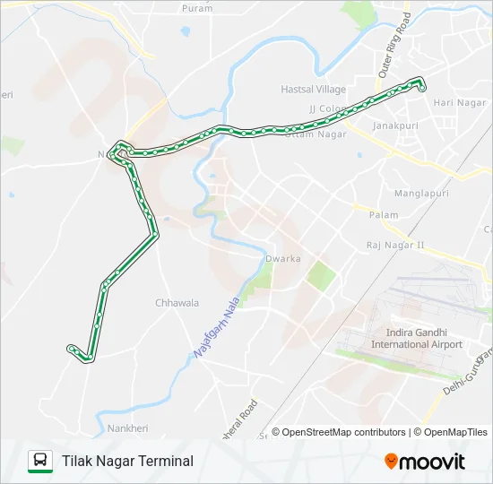 845 Bus Line Map