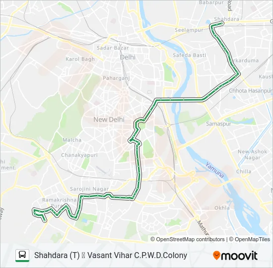 623 Bus Line Map