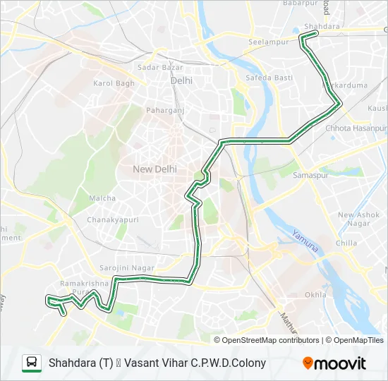 623 Bus Line Map