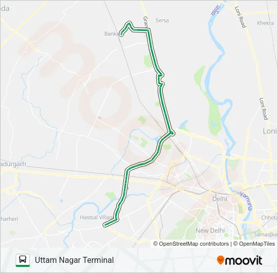882A Bus Line Map