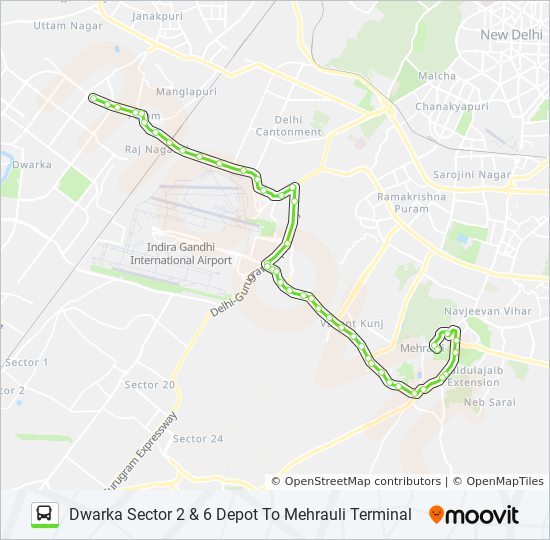 715 Route Schedules, Stops & Maps Mehrauli Terminal (Updated)