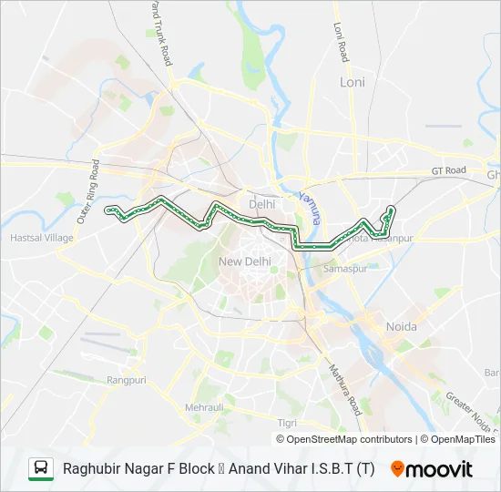 857 Bus Line Map