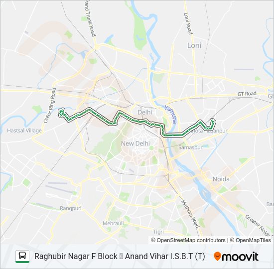 857 bus Line Map