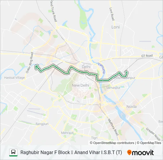 857 Bus Line Map