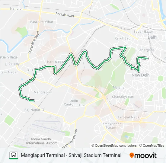 840 Bus Line Map