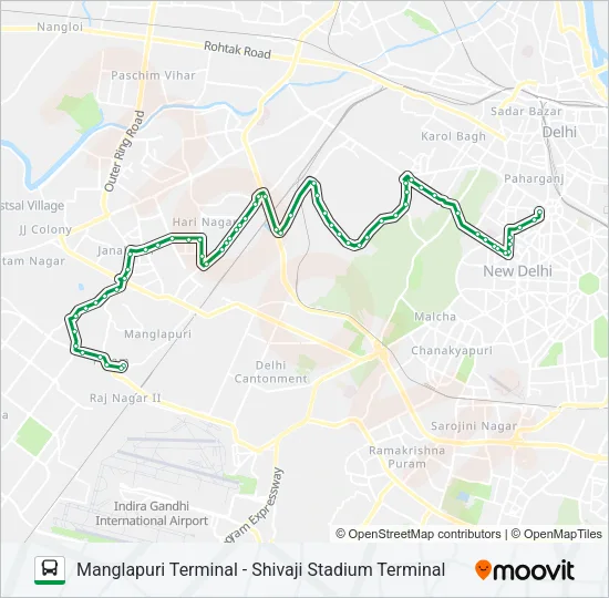 840 Bus Line Map