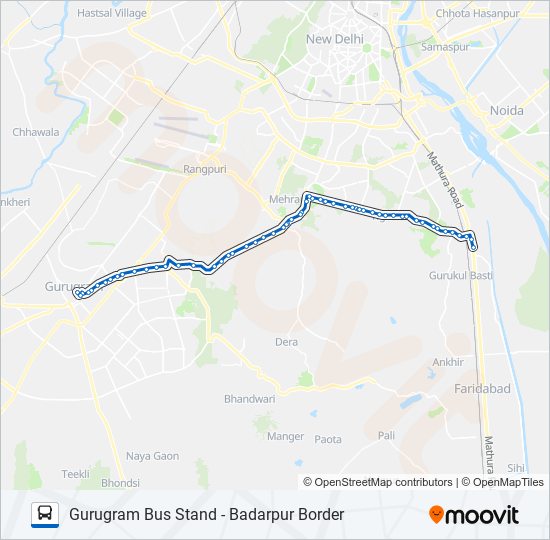 d202 Route: Schedules, Stops & Maps - Badarpur Border (Updated)